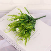 Artificial Fern Bush 11 Inch Greenery Spring Grass Plant Bulk Wholesale
