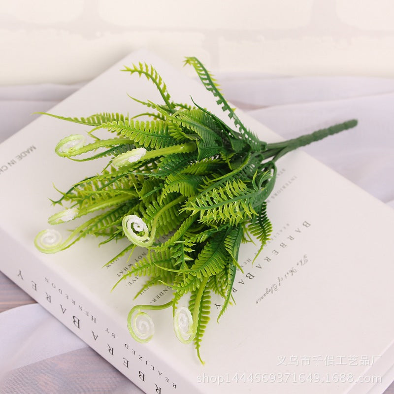 Artificial Fern Bush 11 Inch Greenery Spring Grass Plant Bulk Wholesale