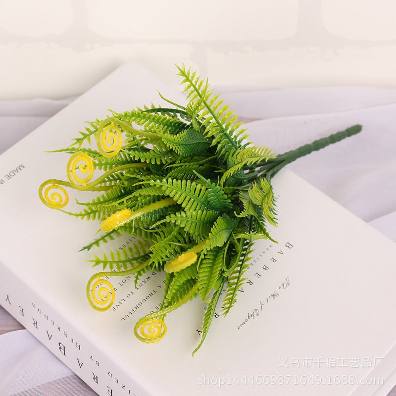 Artificial Fern Bush 11 Inch Greenery Spring Grass Plant Bulk Wholesale