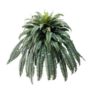 Artificial Fern Plants 10 Pcs Large UV Resistant Outdoor Silk Ferns Realistic Green Leaves