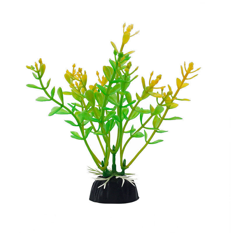 10 Pcs Artificial Aquarium Plants Bulk Fish Tank Decorations Mixed Styles