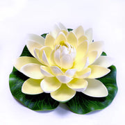 7 Inch Artificial Lily Lotus Floating Pads for Ponds, Bulk Quantity, Outdoor Use