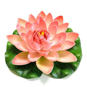 7 Inch Artificial Lily Lotus Floating Pads for Ponds, Bulk Quantity, Outdoor Use