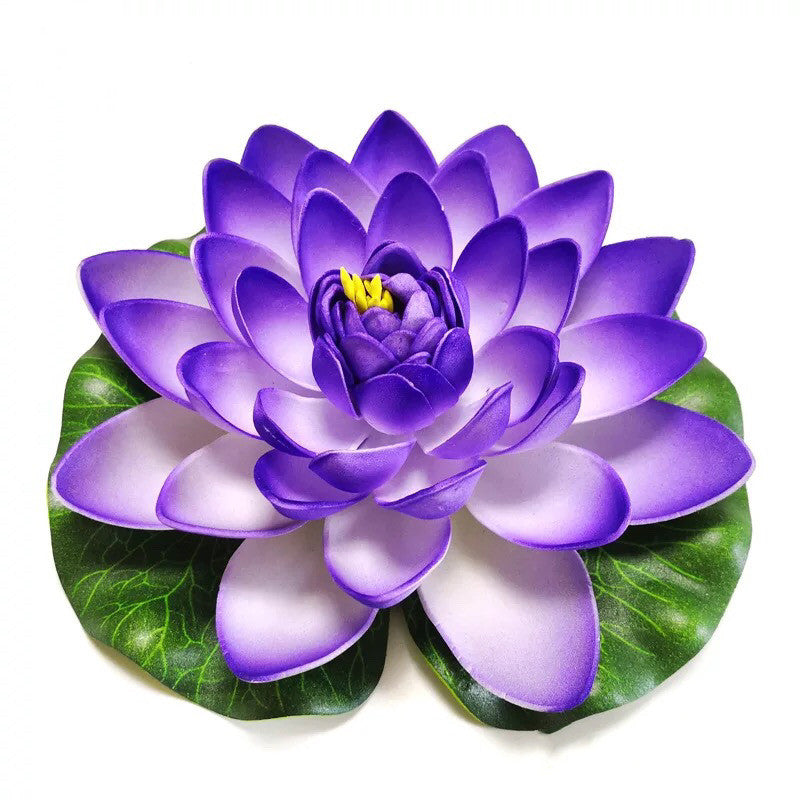7 Inch Artificial Lily Lotus Floating Pads for Ponds, Bulk Quantity, Outdoor Use