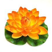 7 Inch Artificial Lily Lotus Floating Pads for Ponds, Bulk Quantity, Outdoor Use