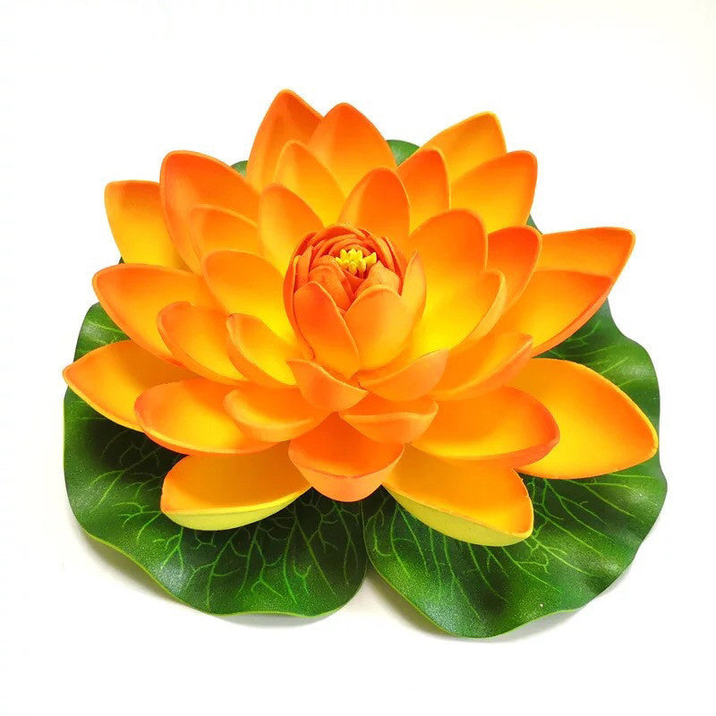 7 Inch Artificial Lily Lotus Floating Pads for Ponds, Bulk Quantity, Outdoor Use