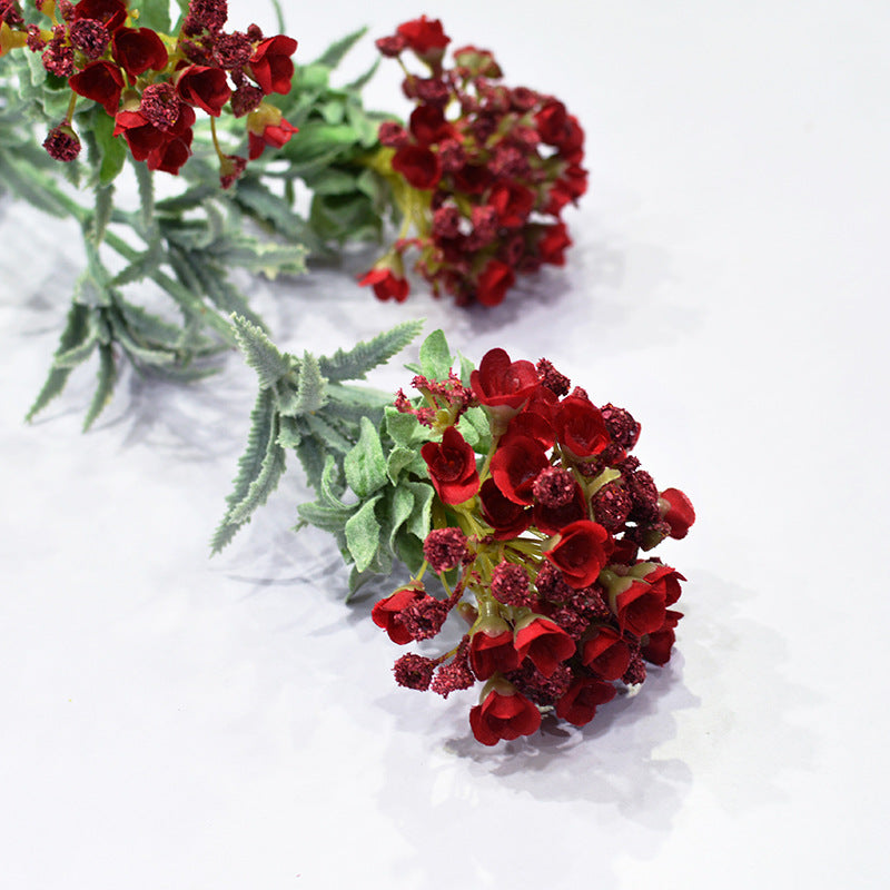 Artificial Sweet Alyssum Flowers, 50 Pcs Bulk, Flocked Silk, White, Wedding & Home Decor