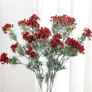 Artificial Sweet Alyssum Flowers, 50 Pcs Bulk, Flocked Silk, White, Wedding & Home Decor