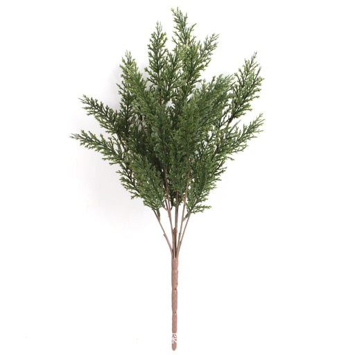 Cedar Pine Bush Artificial Plants 10 Pcs Green Christmas Decorative Foliage