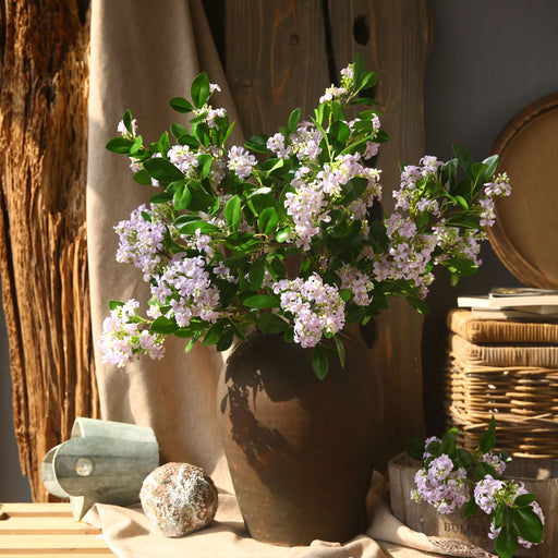 28 Inch Night Blooming Jasmine Artificial Silk Flowers, 6 Stems Lilac Long Stems