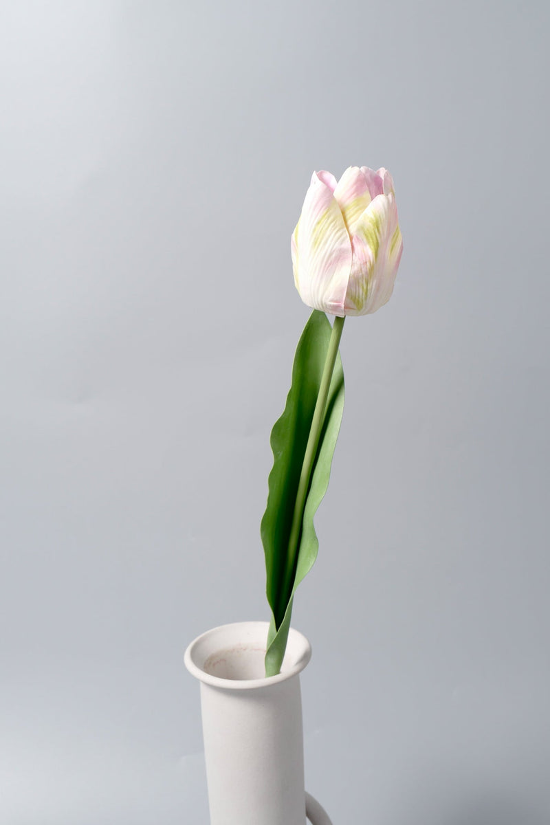 20 Inch Artificial Pink Tulip Flowers 10 Stems Bulk Silk Tulips