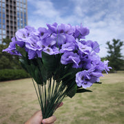 8 Pcs Silk Pansy Bushes Artificial Flowers UV Resistant Outdoor Plants