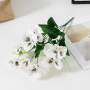 8 Pcs Silk Pansy Bushes Artificial Flowers UV Resistant Outdoor Plants