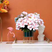 9 Inch Silk Begonia Bush Artificial Flowers Bulk Small Floral Arrangements