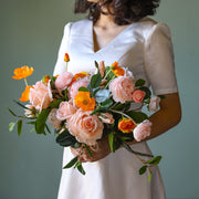 8 Colors Artificial Flower Bouquet 17 Inch Bulk Floral Arrangement