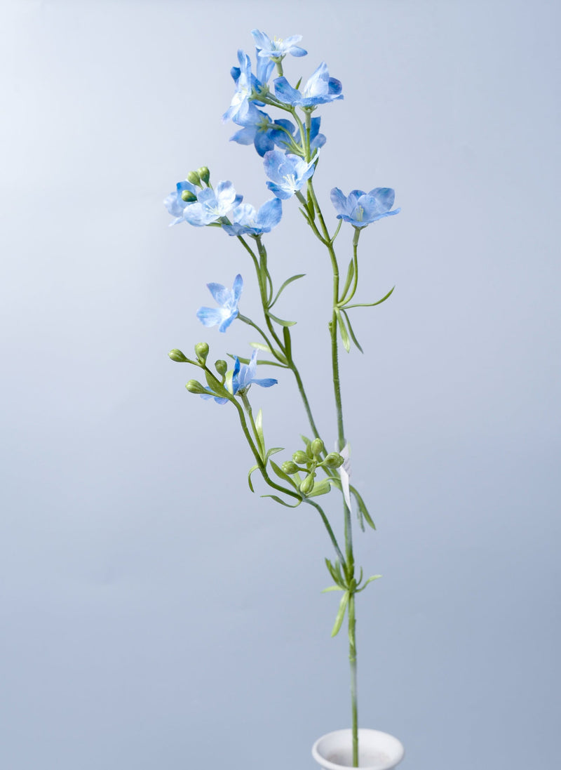 28 Inch Blue Artificial Silk Hyacinth Flowers 10 Stems Bulk Wholesale
