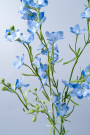 28 Inch Blue Artificial Silk Hyacinth Flowers 10 Stems Bulk Wholesale