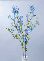 28 Inch Blue Artificial Silk Hyacinth Flowers 10 Stems Bulk Wholesale