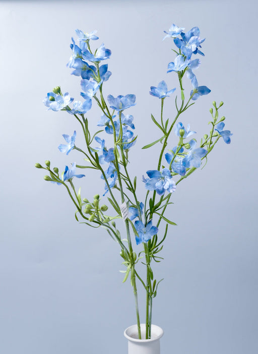 28 Inch Blue Artificial Silk Hyacinth Flowers 10 Stems Bulk Wholesale