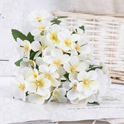 9 Inch Silk Begonia Bush Artificial Flowers Bulk Small Floral Arrangements