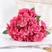 9 Inch Silk Begonia Bush Artificial Flowers Bulk Small Floral Arrangements
