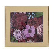 10 Pcs Burgundy Artificial Dahlia Flowers with Stems Bulk Wholesale Combo Set