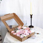 Artificial Flowers Combo Box Set, 50 Pcs Mixed Colors, Silk DIY Wedding Bouquet, Bridal Shower, Party, Home Decor