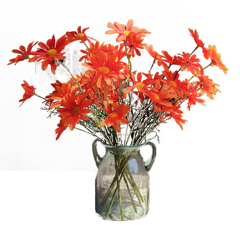 20 Inch Daisy Bouquet 10 Pcs Artificial Silk Flowers Stems Bulk Wholesale