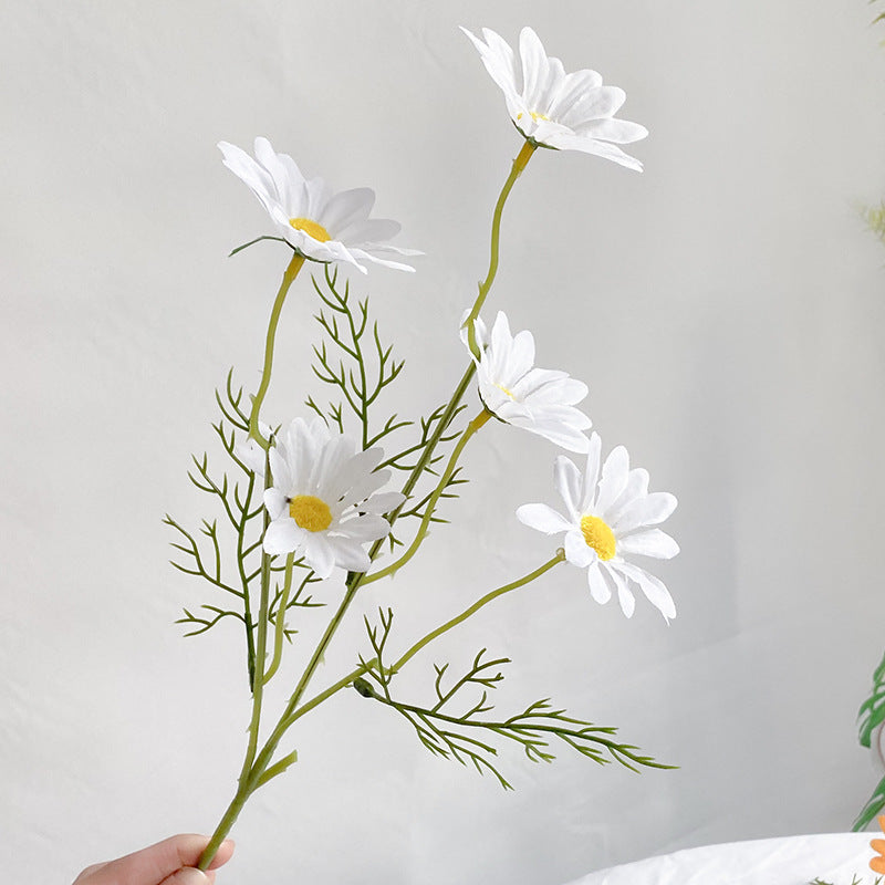 20 Inch Daisy Bouquet 10 Pcs Artificial Silk Flowers Stems Bulk Wholesale