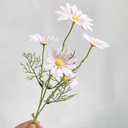 20 Inch Daisy Bouquet 10 Pcs Artificial Silk Flowers Stems Bulk Wholesale