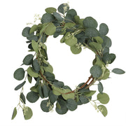 5.9 Ft Artificial Eucalyptus Garland with Berries – Bulk Silk Flower Garland