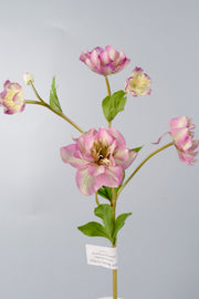 23 Inch Artificial Silk Helleborus Spray Branches 10 Pcs Bulk Wholesale