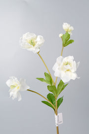 23 Inch Artificial Silk Helleborus Spray Branches 10 Pcs Bulk Wholesale