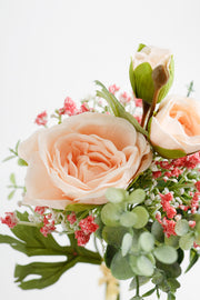 Artificial Flowers Bouquet Bundle with Greenery, Bulk Wholesale, Mixed Colors, Silk, Multiple Stems