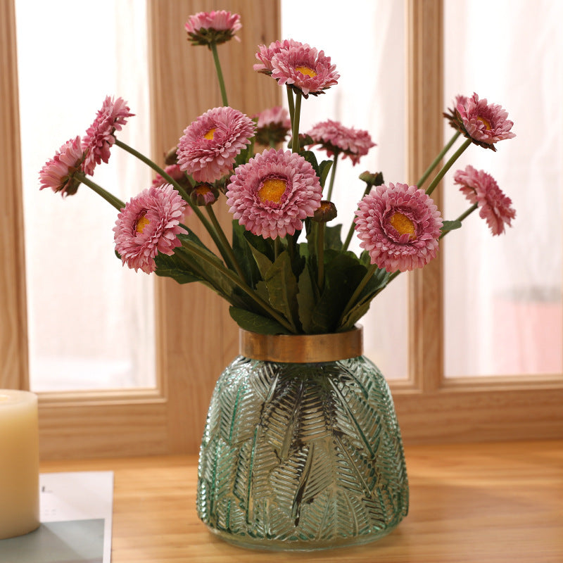 15 Inch Artificial Marigold Stems Calendula Spray Bulk 10 Pcs Silk Flowers