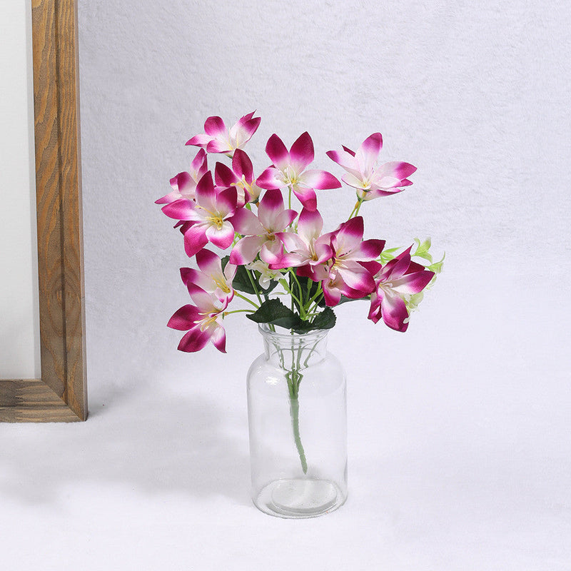 Artificial Clematis Flower Bouquet 10 Pcs Silk Table Decor Bulk Wholesale