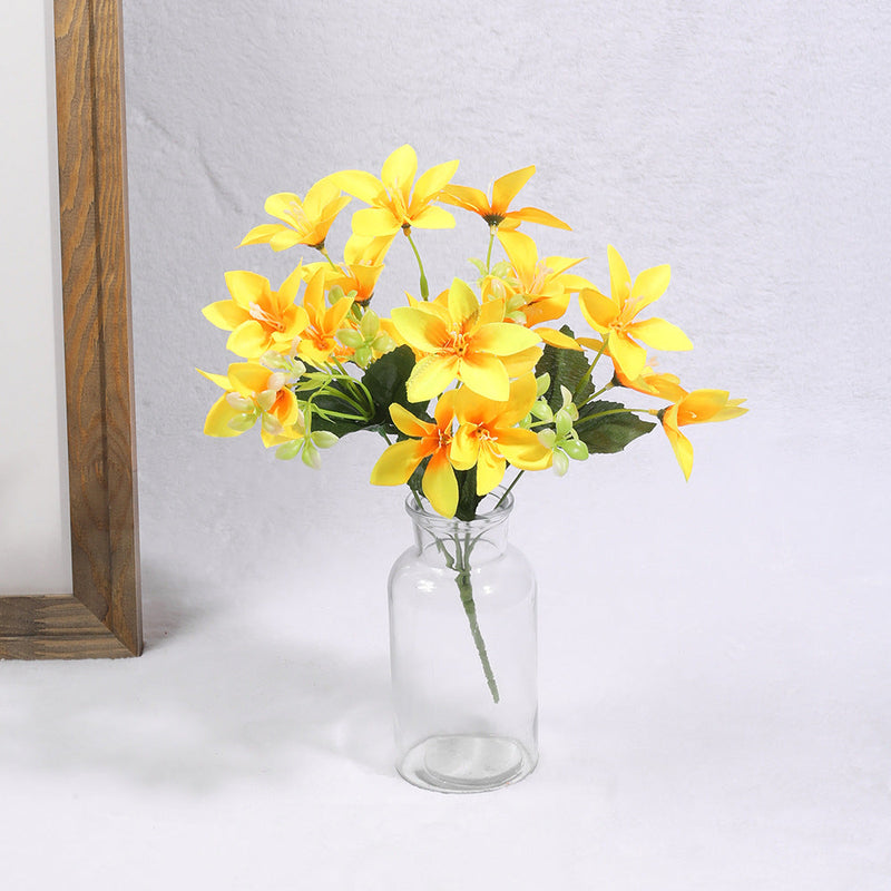 Artificial Clematis Flower Bouquet 10 Pcs Silk Table Decor Bulk Wholesale