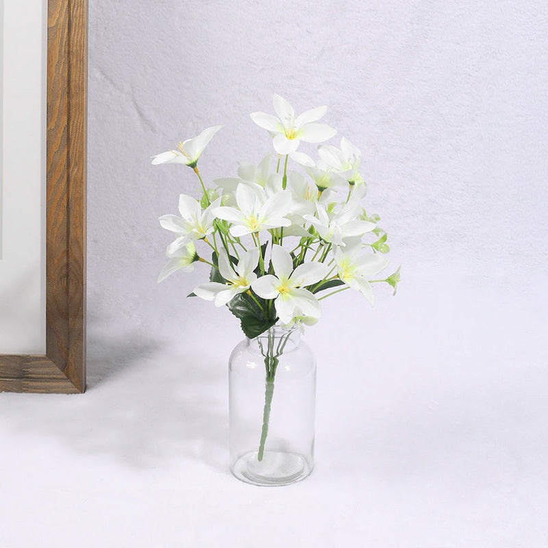 Artificial Clematis Flower Bouquet 10 Pcs Silk Table Decor Bulk Wholesale