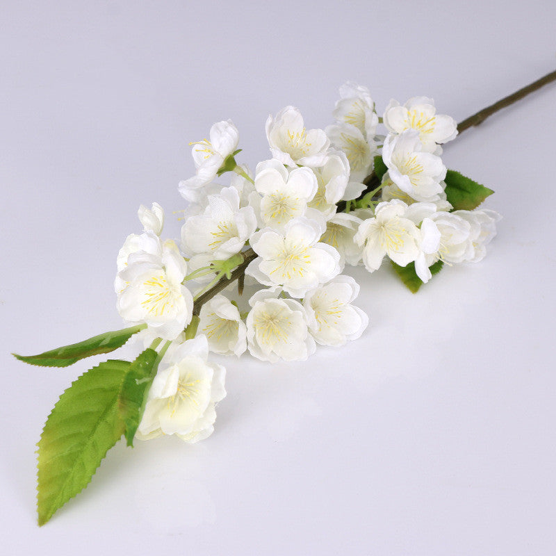 20 Inch Plum Blossom Silk Peach Flower Stem 10 Pcs Artificial Luau Arrangement