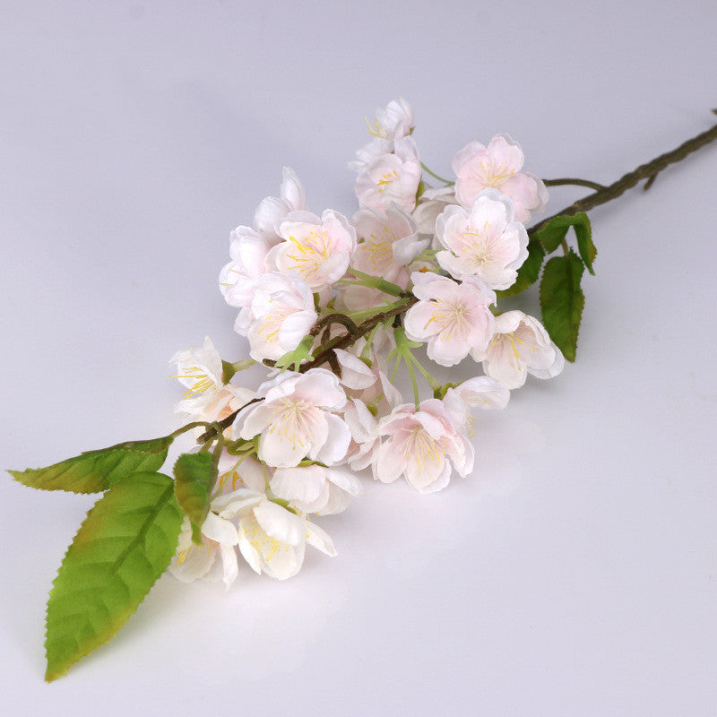 20 Inch Plum Blossom Silk Peach Flower Stem 10 Pcs Artificial Luau Arrangement