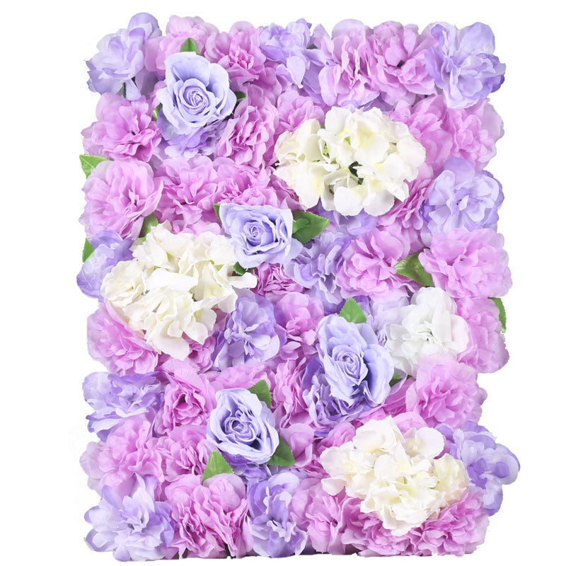 Artificial Flowers Backdrop 4 Panels 11 Sq Ft Peony Wall Mat UV Protected Artificial Floral Panel
