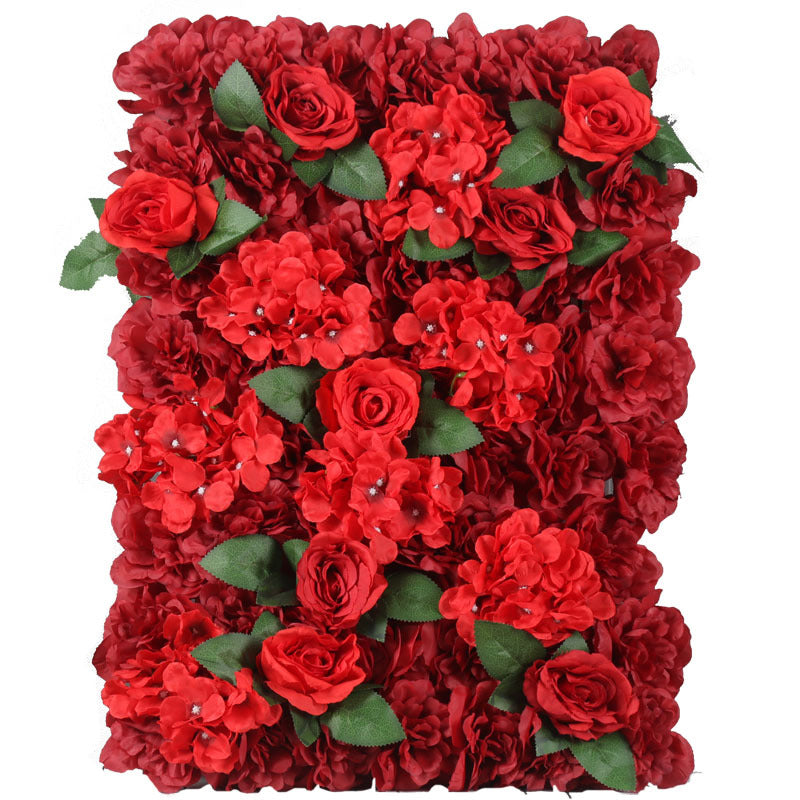 Artificial Flowers Backdrop 4 Panels 11 Sq Ft Peony Wall Mat UV Protected Artificial Floral Panel