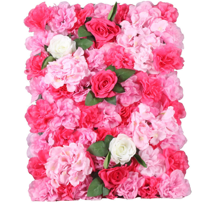 Artificial Flowers Backdrop 4 Panels 11 Sq Ft Peony Wall Mat UV Protected Artificial Floral Panel