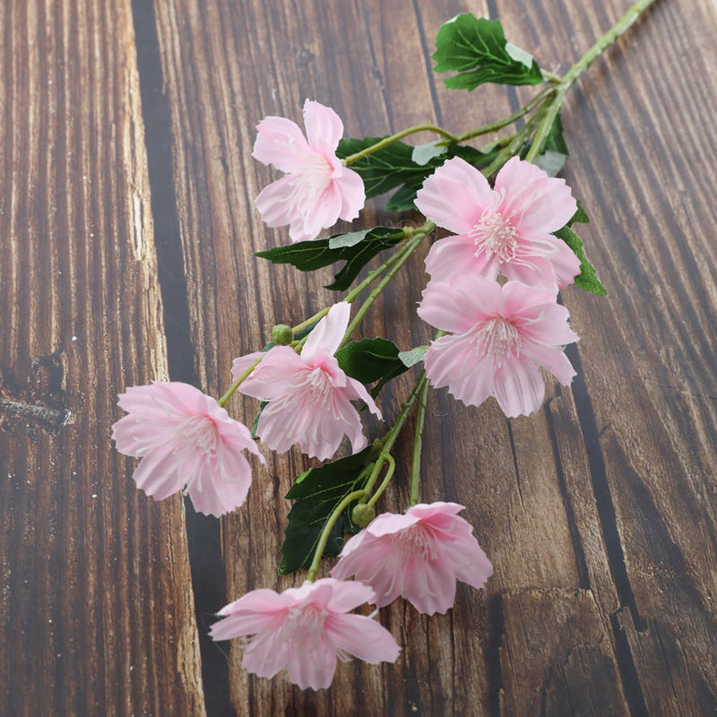 5 Pcs Artificial Primrose Stems Branch Spray February Birth Flower Silk Flowers
