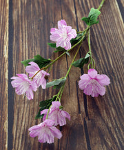 5 Pcs Artificial Primrose Stems Branch Spray February Birth Flower Silk Flowers