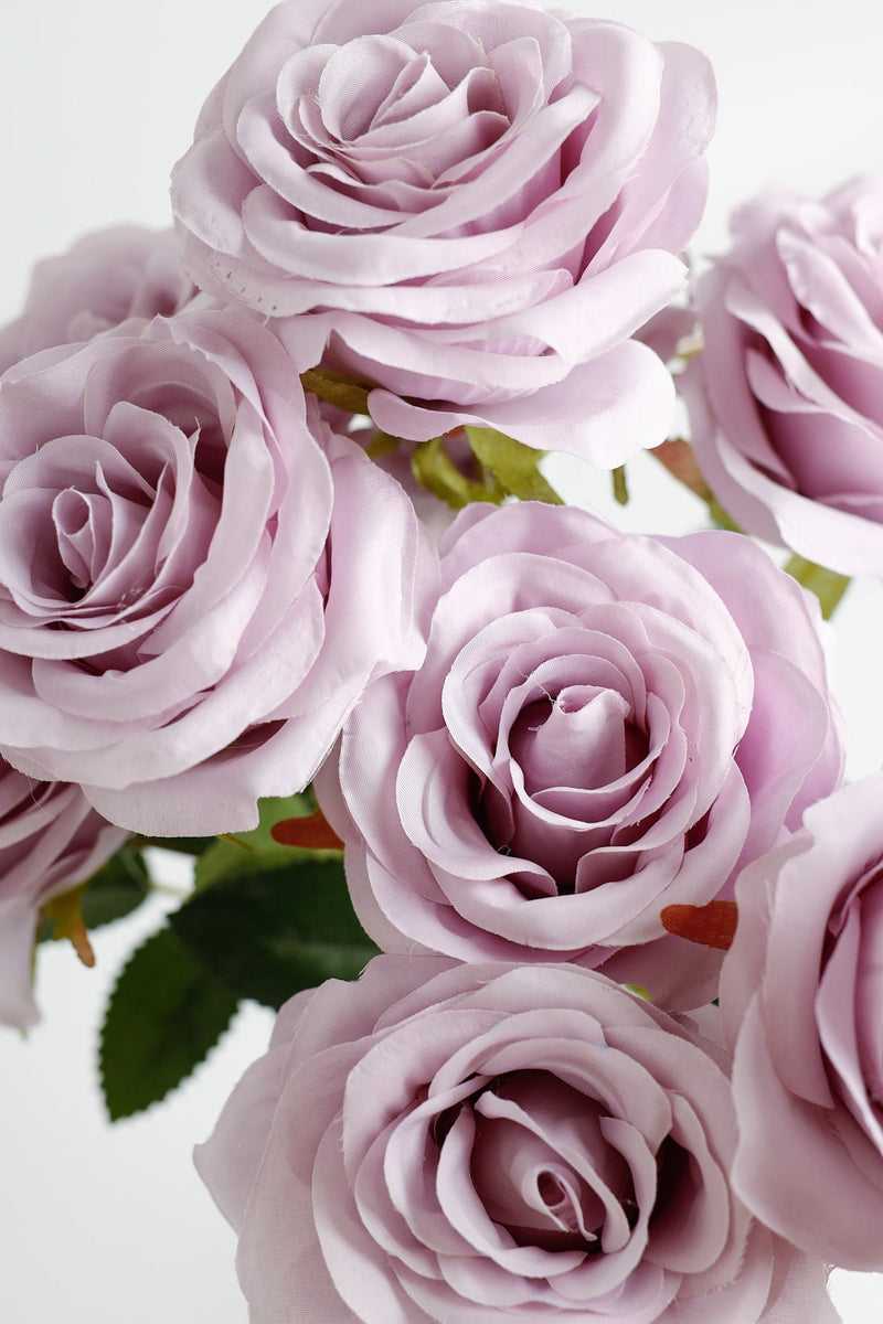 17 Inch Artificial Silk Rose Bush 1 Pc Fall Colors
