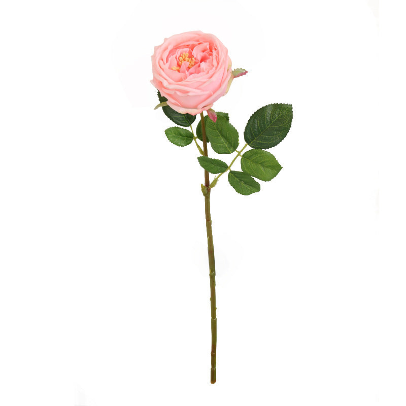 9 Pcs 17 Inch Real Touch Austin Rose Bouquet Artificial Flowers