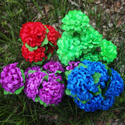 Artificial Cemetery Flowers Ball in Vase for Graves Memorial Arrangements Silk 12 Inch