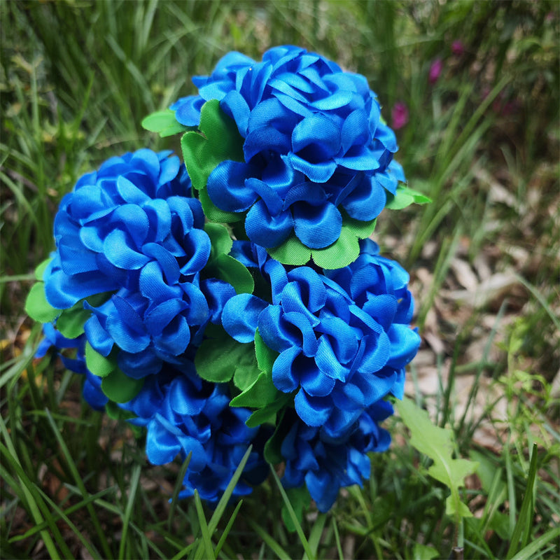 Artificial Cemetery Flowers Ball in Vase for Graves Memorial Arrangements Silk 12 Inch