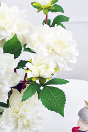 24 Inch Artificial Silk Dahlia Flowers 10 Stems Long Stem Wedding Bouquets Fall Decor